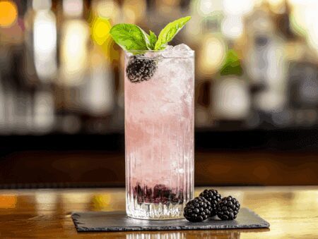 Refreshing Basil & Blackberry Gin Fizz: A Summer Delight