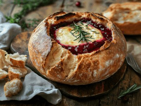 Indulgent Baked Cranberry Brie Bread Bowl: A Cozy Delight