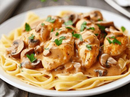 Crockpot Olive Garden Chicken Marsala (Copycat Recipe)