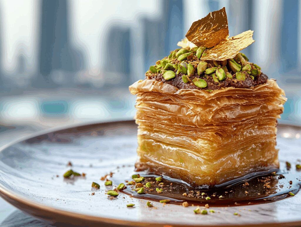 Irresistible Dubai-Style Chocolate Pistachio Baklava