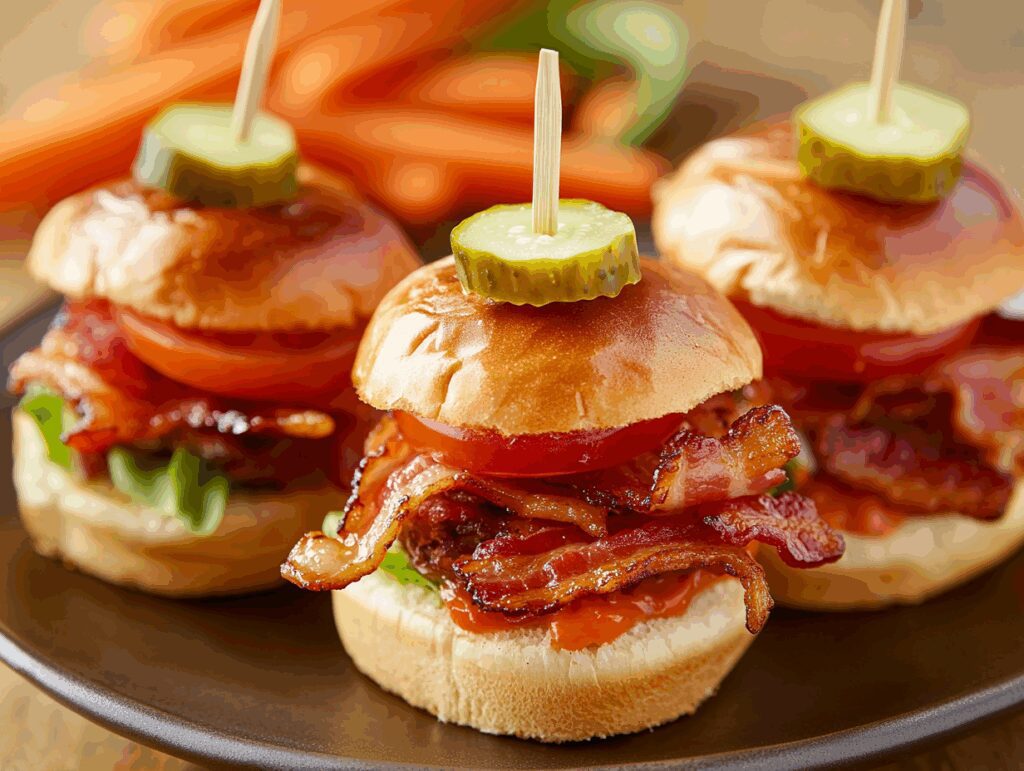 Lunch Ideas for Kids: BLT Sliders with Maple Mayo